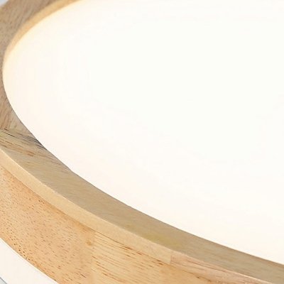Contemporary Geometric Flush Mount Ceiling Light Wood Led Ceiling Lights