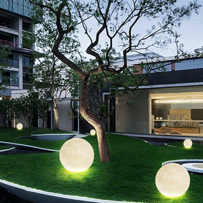 Contemporary Global Floor Lamp Single Light for Living Room