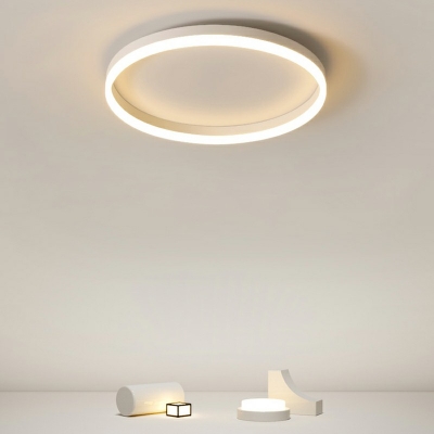 Contemporary Metal Ceiling Light Fixture Bedroom Flush Mount Light