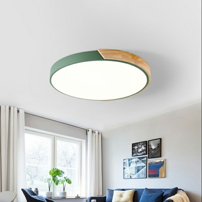 Contemporary Round Ceiling Light Fixture Living Room Flush Mount Light