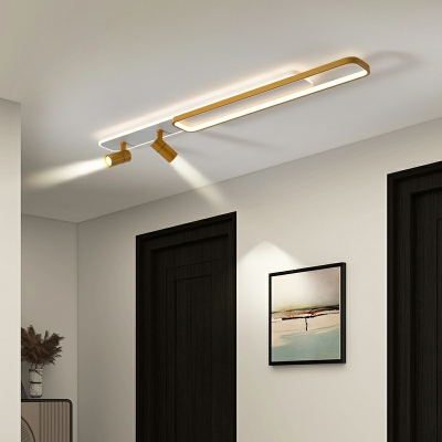 Linear Flush Mount Ceiling Light Metal Ceiling Light for Bedroom