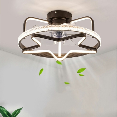 Metal Flush Ceiling Fan Lights Led Semi Flush Light for Kids Room