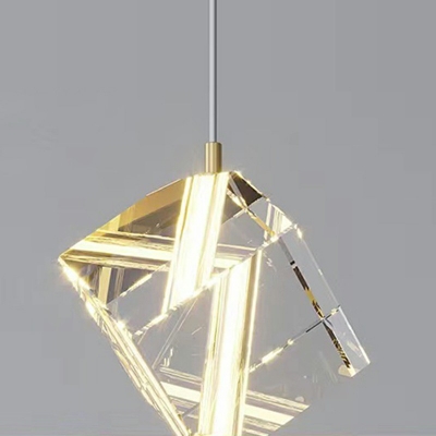 Minimalism Island Light Fixture Crystal Linear Chandelier Lighting