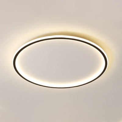 1 Light Contemporary Ceiling Light Round Rubber Ceiling Fixture