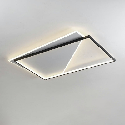 2 Light Ceiling Light Contemporary Geomtric Ceiling Fixture for Living Room