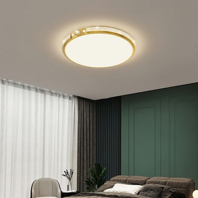 2-Light Flush Mount Fixture Traditional Style Geometric Shape Metal Ceiling Mounted Light