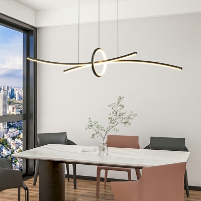 3-Light Chandelier Lighting Fixtures with Acrylic Shade Modern Pendant Lighting for Kitchen Island