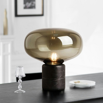 Contemporary glass table lamp Single Light for Bedroom and living room