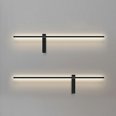 Contemporary Linear Wall Lighting Fixtures Metallic Wall Mount Light Fixture