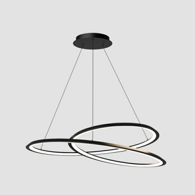 Modern Style Chandelier Lamp Spiral 1 Light Chandelier Light for Living Room