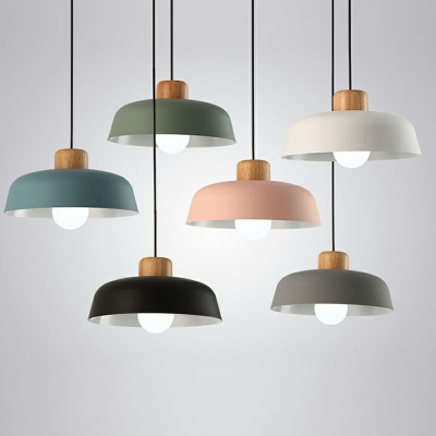 Nordic Postmodern Style Simple Single Chandelier Macaron Pendant Light
