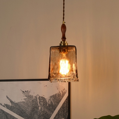 Simple Nostalgic Glass And Brass Retro  Hanging Light Fixtures  Bar Porch Hanging Ceiling Lights