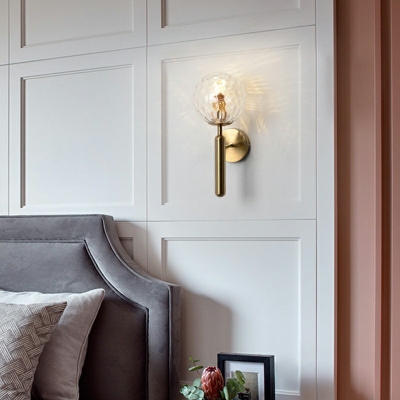 Wall Sconce Lighting Contemporary Style Glass Wall Lighting for Bedroom