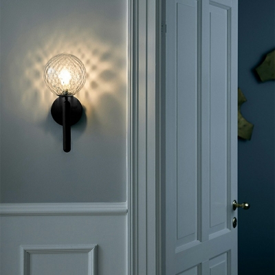 Wall Sconce Lighting Contemporary Style Glass Wall Lighting for Bedroom