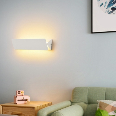 1-Light Sconce Light Fixture Contemporary Style Geometric Shape Metal Wall Lighting Fixtures