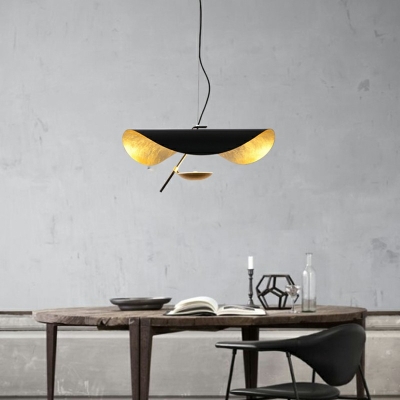 Inner Twisted Pendant Lamp Postmodern 1 Head Metal Hanging Ceiling Light