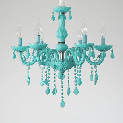 Contemporary E14 Chandelier Lights Crystal Chandelier for Bedroom