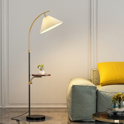 Contemporary Fabric Floor Lamp E27 Lighting for Living Room and Bedroom