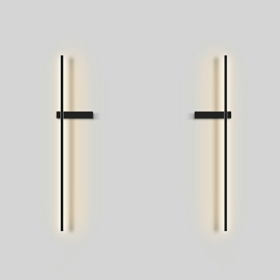 Contemporary Linear Wall Lighting Fixtures Metallic Wall Mount Light Fixture