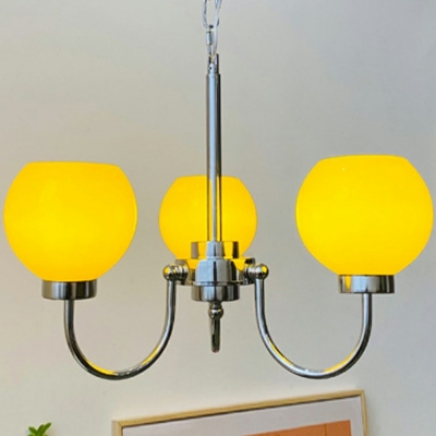 Globe Glass Hanging Pendant Lights Modern Chandelier Light Fixtures for Living Room