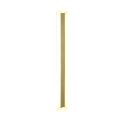 Linear Shape Wall Mounted Light Fixture LED Wall Sconce Lighting in Gold
