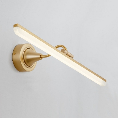 Modern Style Sstrip Wall Light Minimalist Wrought Iron Wall Lamp for Bathroom