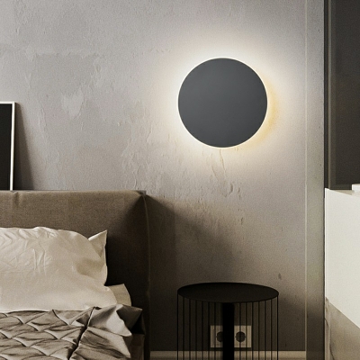 Round-Shape Sconce Light Fixture LED Wall Mounted Light Fixture for Bedroom