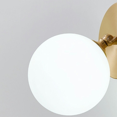 1-Light Sconce Lights Contemporary Style Globe Shape Metal Wall Mount Light