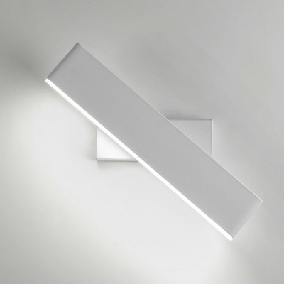1-Light Sconce Lights Contemporary Style Rectangle Shape Metal Wall Mount Light