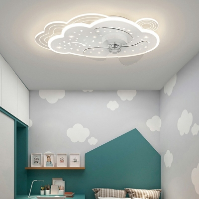 Kids Style Cartoon Ceiling Fans Acrylic Ceiling Fans for Bedroom