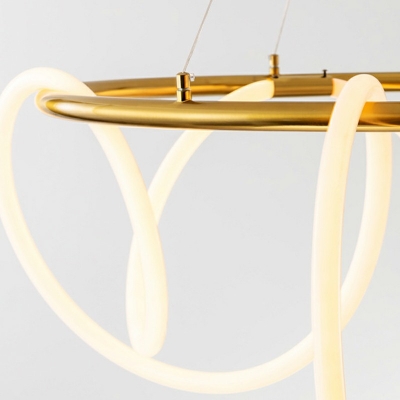 LED Nordic Postmodern Pendant Light Minimalist Strip Chandelier Lamp