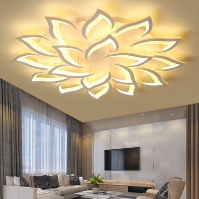 Nordic Modern Ceiling light Lily Flower Acrylic Flush Mount Ceiling Light for Living Room