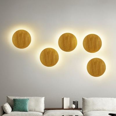 Sconce Light Fixture Modern Style Wood Wall Sconce Lighting for Bedroom Warm Light