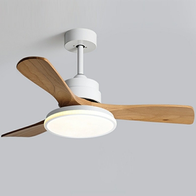 Wooden Flush Fan Lighting 13.8