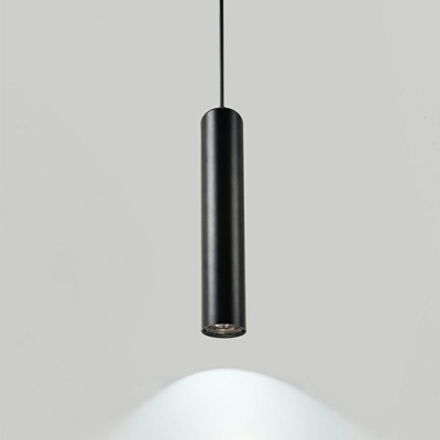1 Light Modern Cylinder Suspension Pendant Minimalism Hanging Light Fixtures for Dinning Room