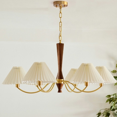 American Style Chandelier Glass Wrought Iron Pendant Light