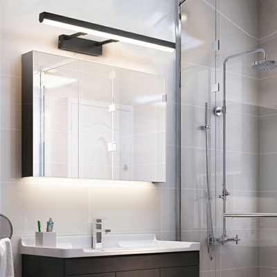 Bath Light Contemporary Style Acrylic Vanity Mirror Lights Fixtures for Bathroom White Light