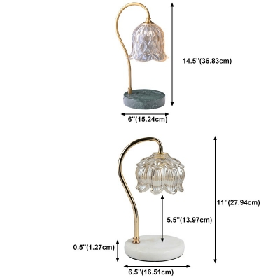 Contemporary Glass Table Lamp Single Light for Living Room