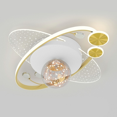 Contemporary LED Flushmount Lighting Metal Light for Living Room
