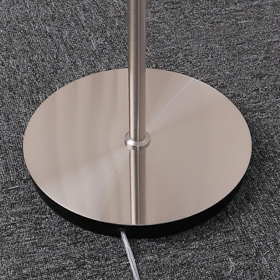 Contemporary Metal and Glass Floor Lamp E27 Lighting for Living Room