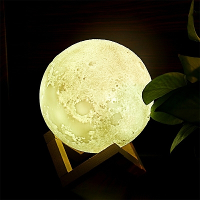 Contemporary Plastic Table Lamps Globe Lighting for Bedroom