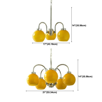 Hanging Light Kit Contemporary Style Glass Hanging Ceiling Light for Living Room