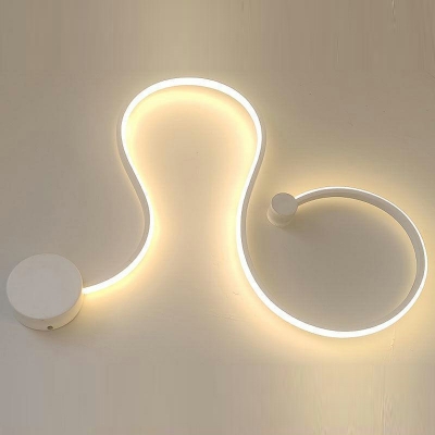 Linear Shape Contemporary Sconce Light LED Wall Lighting Fixture for Bedroom