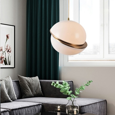 Metal Modern Hanging Pendnant Lamp 1 Light Nordic Style Down Mini Pendant for Living Room