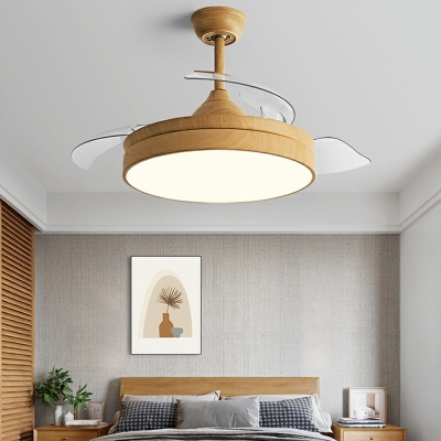 Modern Metal Ceiling Fan Light Led Semi Flush Ceiling Lights for Living Room