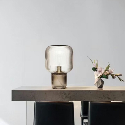 LED Minimalist Glass Fashion Nightstand Lamp Creative Designer Modern Table Lamp
