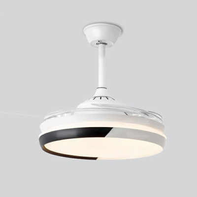 Semi-Flush Mount Ceiling Light Children's Room Style Acrylic Semi Fan Flush Mount Light for Living Room