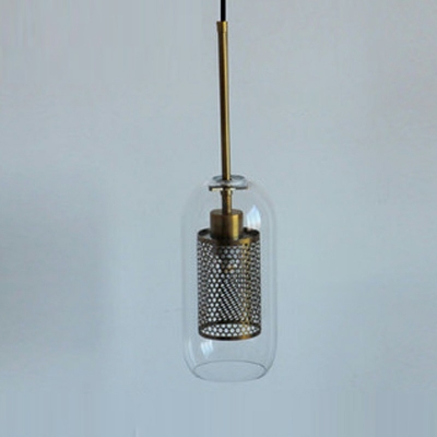 Vintage Glass Pendant Lighting Fixtures Industrial Down Lighting for Bedroom