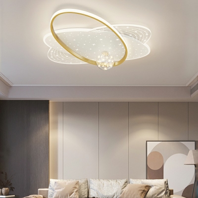 Contemporary Living Room Flush Mount Lighting LED Ceiling Mounted Light