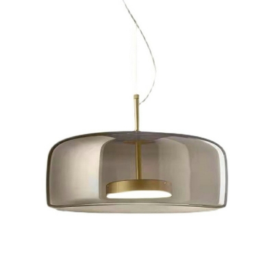 Dome Glass Pendant Lighting Fixtures Modern Suspension Pendant for Living Room